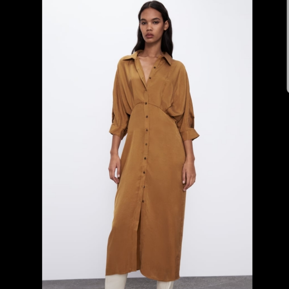 Zara Collared Midi Dress